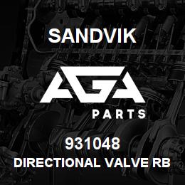931048 Sandvik DIRECTIONAL VALVE RB | AGA Parts