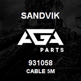 931058 Sandvik CABLE 5M | AGA Parts