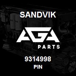 9314998 Sandvik PIN | AGA Parts