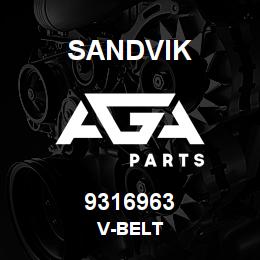 9316963 Sandvik V-BELT | AGA Parts