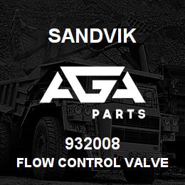932008 Sandvik FLOW CONTROL VALVE | AGA Parts