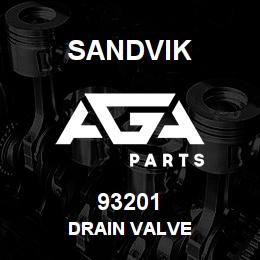 93201 Sandvik DRAIN VALVE | AGA Parts