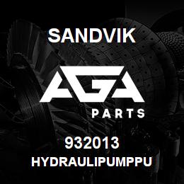 932013 Sandvik HYDRAULIPUMPPU | AGA Parts