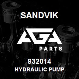 932014 Sandvik HYDRAULIC PUMP | AGA Parts