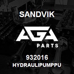932016 Sandvik HYDRAULIPUMPPU | AGA Parts