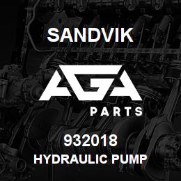 932018 Sandvik HYDRAULIC PUMP | AGA Parts