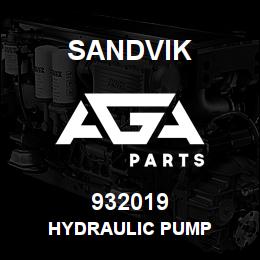 932019 Sandvik HYDRAULIC PUMP | AGA Parts