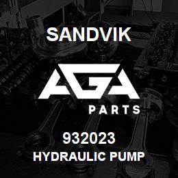 932023 Sandvik HYDRAULIC PUMP | AGA Parts