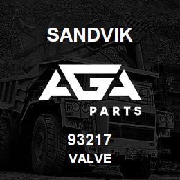 93217 Sandvik VALVE | AGA Parts