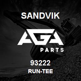 93222 Sandvik RUN-TEE | AGA Parts