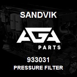 933031 Sandvik PRESSURE FILTER | AGA Parts
