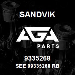 9335268 Sandvik SEE 09335268 RB | AGA Parts
