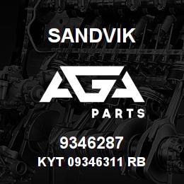 9346287 Sandvik KYT 09346311 RB | AGA Parts