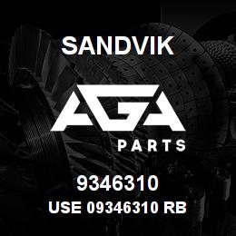 9346310 Sandvik USE 09346310 RB | AGA Parts