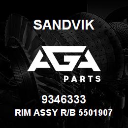 9346333 Sandvik RIM ASSY R/B 55019070 RB | AGA Parts