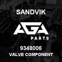 9348006 Sandvik VALVE COMPONENT | AGA Parts