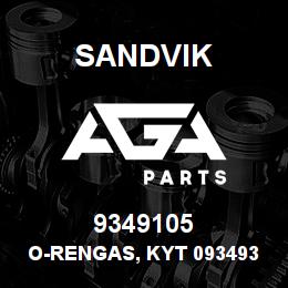 9349105 Sandvik O-RENGAS, KYT 09349300 RB | AGA Parts