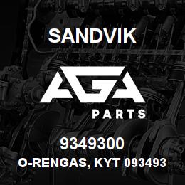 9349300 Sandvik O-RENGAS, KYT 09349300 RB | AGA Parts