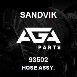 93502 Sandvik HOSE ASSY. | AGA Parts