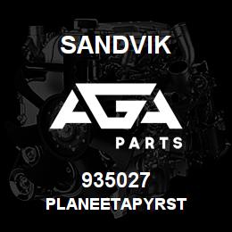 935027 Sandvik PLANEETAPYRST | AGA Parts