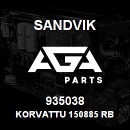 935038 Sandvik KORVATTU 150885 RB | AGA Parts
