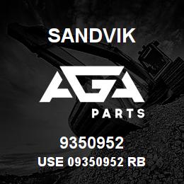 9350952 Sandvik USE 09350952 RB | AGA Parts
