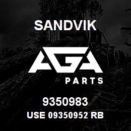 9350983 Sandvik USE 09350952 RB | AGA Parts