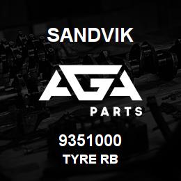 9351000 Sandvik TYRE RB | AGA Parts