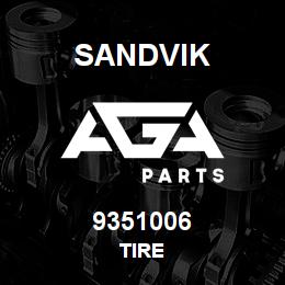9351006 Sandvik TIRE | AGA Parts