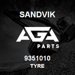 9351010 Sandvik TYRE | AGA Parts