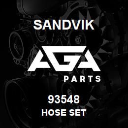 93548 Sandvik HOSE SET | AGA Parts