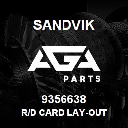 9356638 Sandvik R/D CARD LAY-OUT | AGA Parts