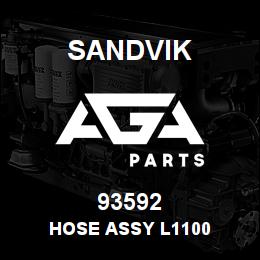 93592 Sandvik HOSE ASSY L1100 | AGA Parts