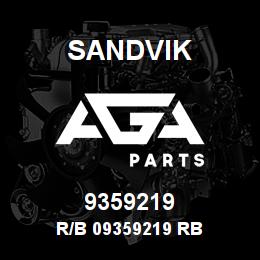 9359219 Sandvik R/B 09359219 RB | AGA Parts