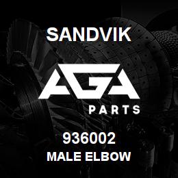 936002 Sandvik MALE ELBOW | AGA Parts
