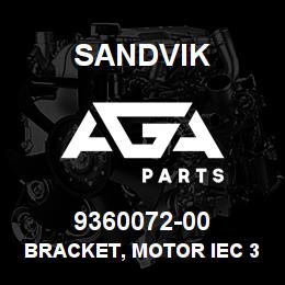 9360072-00 Sandvik BRACKET, MOTOR IEC 355H GEMEX | AGA Parts