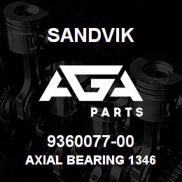 9360077-00 Sandvik AXIAL BEARING 1346 | AGA Parts