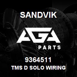 9364511 Sandvik TMS D SOLO WIRING | AGA Parts