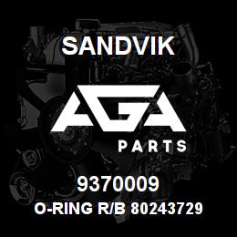 9370009 Sandvik O-RING R/B 80243729 RB | AGA Parts