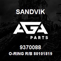 9370088 Sandvik O-RING R/B 80101819 RB | AGA Parts