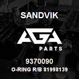 9370090 Sandvik O-RING R/B 81998139 RB | AGA Parts