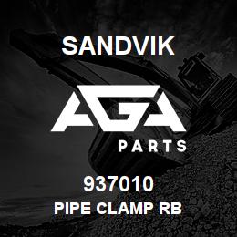 937010 Sandvik PIPE CLAMP RB | AGA Parts