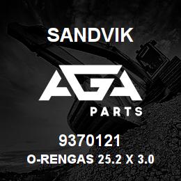 9370121 Sandvik O-RENGAS 25.2 X 3.0 RB | AGA Parts