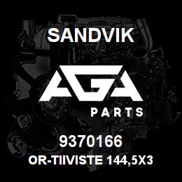 9370166 Sandvik OR-TIIVISTE 144,5X3 R/B 80149809 RB | AGA Parts