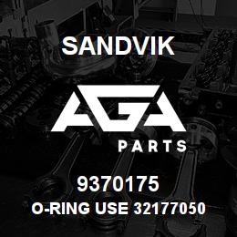 9370175 Sandvik O-RING USE 32177050 RB | AGA Parts