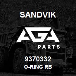 9370332 Sandvik O-RING RB | AGA Parts
