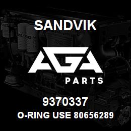 9370337 Sandvik O-RING use 80656289 RB | AGA Parts