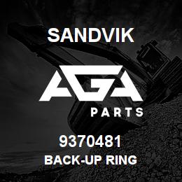 9370481 Sandvik BACK-UP RING | AGA Parts
