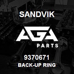 9370671 Sandvik BACK-UP RING | AGA Parts