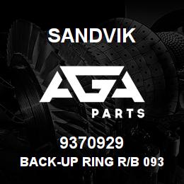 9370929 Sandvik BACK-UP RING R/B 09370929 RB | AGA Parts